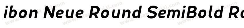 ibon Neue Round SemiBold Round字体转换